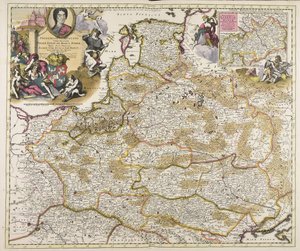 Fryderyk August kuzyn Augusta Polona. Litwin. Borus. Pomer. królowie książęta książęta Saxon. Utr. książęta S. Imp. elekt. haec imperii sui regna D.D.D. P. Schenkius sculpt. regius Amstelodami exc. prope forum