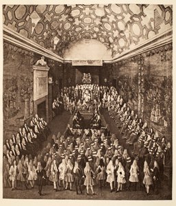 Królowa Anna w Izbie Lordów, wyd. 1902 (kolotyp)