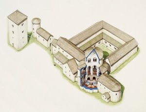 Kościół późnosaksoński, opactwo św. Augustyna, Canterbury, Kent, koniec XX lub początek XXI wieku