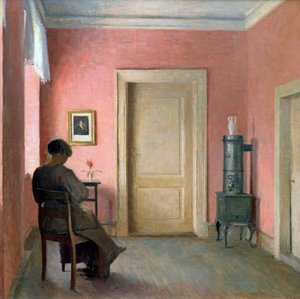 Kobieta siedząca we wnętrzu, 1915