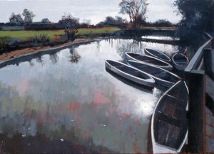 Barcombe Mills, Sussex, 2007 (olej na płótnie)