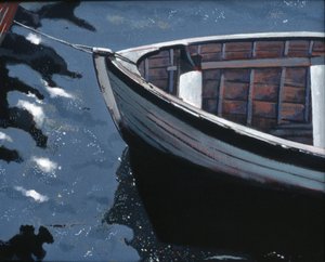 Dockside: Stockholm, 2004 (olej na płótnie)