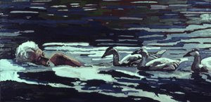 The River:Konrad Lorenz z Goslings autorstwa Peter Wilson