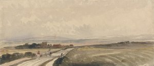 A Yorkshire Road (akwarela i grafit na papierze) autorstwa Peter de Wint