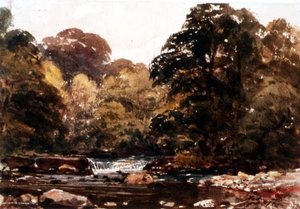 Riverscape (akwarela) autorstwa Peter de Wint