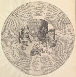 Laboratorium Alchemika z Heinricha Khunratha, Amfiteatru Wiecznej Mądrości.n.d. autorstwa Peter van der Doort