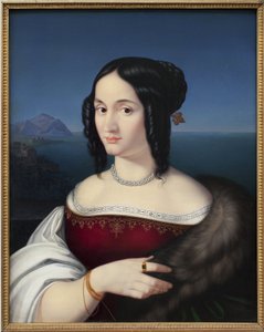 Carolina Grossi, pierwsza żona artysty. Obraz Petera von Corneliusa (1783-1867), olej na płótnie