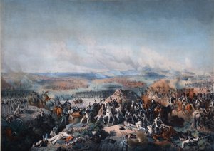 Bitwa pod Borodino 26 sierpnia 1812 r., pierwsza ćwierć XIX wieku.