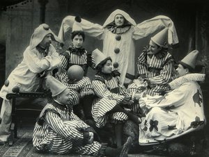 Kompozycja teatralna. Platinotypia Piotra Pietrowicza Pawłowa (1860-1925) autorstwa Petr Petrovich Pavlov