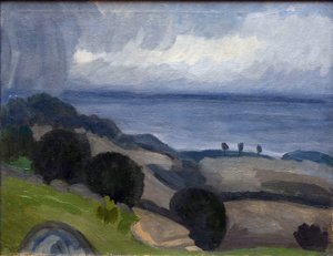 Krajobraz Krymu. Deszcz par Utkin, Piotr Sawich (1877-1934)