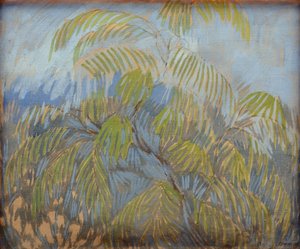 Mimosa par Utkin, Piotr Sawicz (1877-1934). olej na płótnie