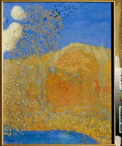 „Terres inondees” (krainy powodziowe) Peinture de Pyotr Savvich Utkin (1877-1934) 1908 Dim 72x55,9 cm Państwowa Galeria Tretiakowska, Moskwa