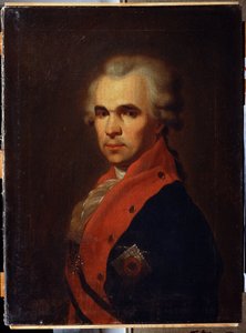 Portret sekretarza stanu Wasilija Popowa. Obraz Petra Siemionowicza Drożdina (1745-1805). Olej na płótnie, 66 x 48 cm autorstwa Petr Semenovich Drozhdin