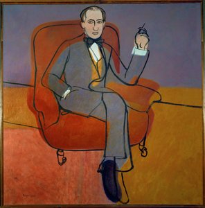 Kompozytor Arthur Lurie (olej na płótnie) autorstwa Petr Vasilyevich Miturich