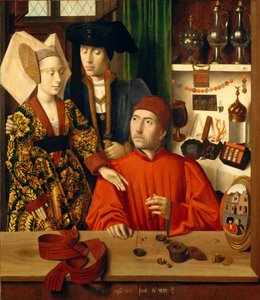 Złotnik w swoim sklepie, 1449.