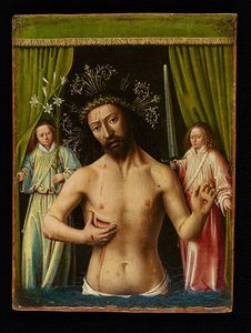 Chrystus jako Mąż Boleści, 1450. autorstwa Petrus Christus