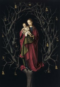 Matka Boża Suchego Drzewa, ok. 1465 autorstwa Petrus Christus