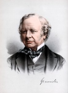 Granville Leveson-Gower, 2. hrabia Granville, brytyjski liberalny mąż stanu, c1890. autorstwa Petter and Galpin Cassell