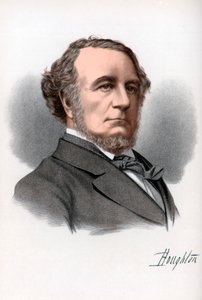 Richard Monckton Milnes, 1. baron Houghton, angielski poeta i polityk, ok. 1890.