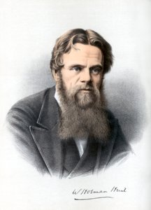 William Holman Hunt, malarz brytyjski, ok. 1890.