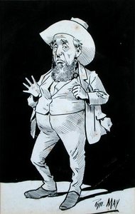Kowboj (atrament na papierze) autorstwa Phil May