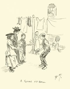 Ilustracja do Phila Maysa Gutter-Snipes autorstwa Phil May