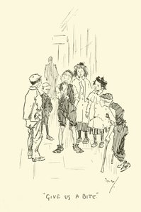 Ilustracja do Phila Maysa Gutter-Snipes autorstwa Phil May