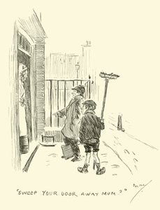 Ilustracja do Phila Maysa Gutter-Snipes autorstwa Phil May