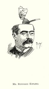 Pan Rudyard Kipling (lito) autorstwa Phil May