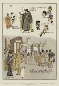 Western Ways, pierwsze wrażenia z Nowego Jorku, Hoffman House Saloon (chromolitho)