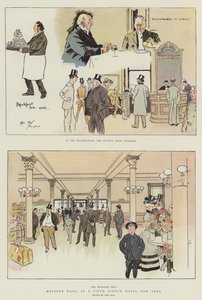 Western Ways, w hotelu Fifth Avenue w Nowym Jorku (chromolitho)