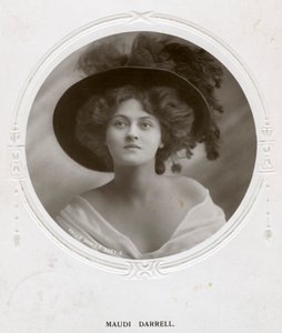Maudi Darrell, brytyjska aktorka, ok. 1908. autorstwa Philco Publishing Company