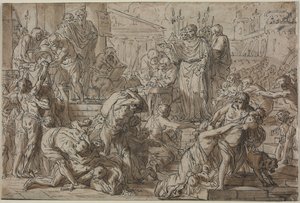 Temat rzymski, XVIII wiek. autorstwa Philibert Benoît Delarue