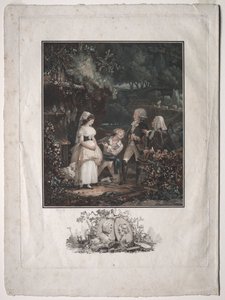 Annety i Lubina, 1789. autorstwa Philibert Louis Debucourt