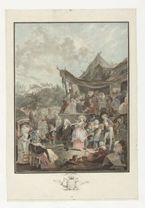 Dansende bruid Menuet Oblubienicy autorstwa Philibert Louis Debucourt