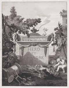 Frontyspis do Hero i Leander, 1801. autorstwa Philibert Louis Debucourt