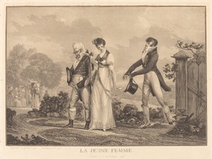 Młoda dama autorstwa Philibert Louis Debucourt