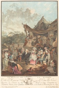 Menuet panny młodej autorstwa Philibert Louis Debucourt