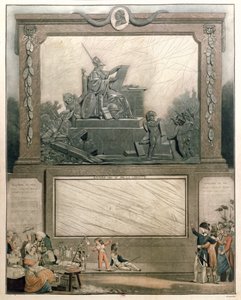 Almanach Narodowy z 1791, dedykowany Przyjaciołom Konstytucji, 1790 (akwatinta kolorowa) (szczegóły w 485200) autorstwa Philibert Louis Debucourt