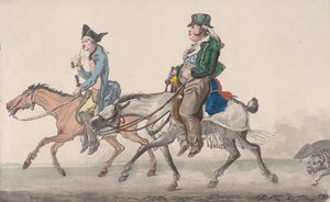 Droga do Poissy, 1816. autorstwa Philibert Louis Debucourt