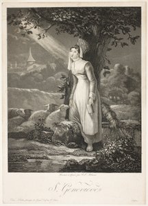 Saint Genevieve autorstwa Philibert Louis Debucourt