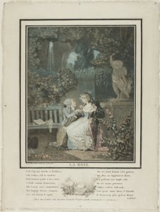 Róża autorstwa Philibert Louis Debucourt