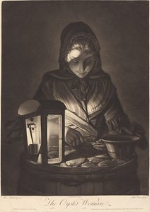 Kobieta ostryg autorstwa Philip Dawe after Henry Robert Morland