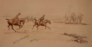 Polowanie z Quorn autorstwa Philip Eustace Stretton