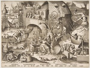 Zazdrość Invidia z Siedmiu grzechów głównych, 1558.