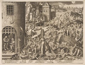 Nadzieja Spes z serii Cnoty, 1559-60. autorstwa Philip Galle