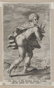Pavor, z Prosopographia, ca. 1585-90., ca. 1585-90. autorstwa Philip Galle