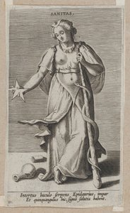 Sanitas, z Prosopographia, ca. 1585-90., ca. 1585-90. autorstwa Philip Galle