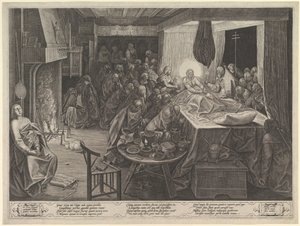 Śmierć Dziewicy, 1574. autorstwa Philip Galle