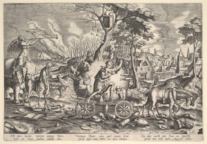 Triumf czasu, 1574. autorstwa Philip Galle